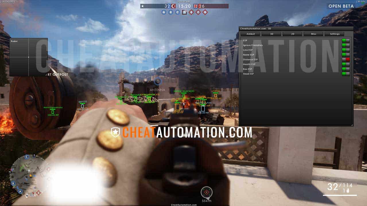 BF1 esp screenshot